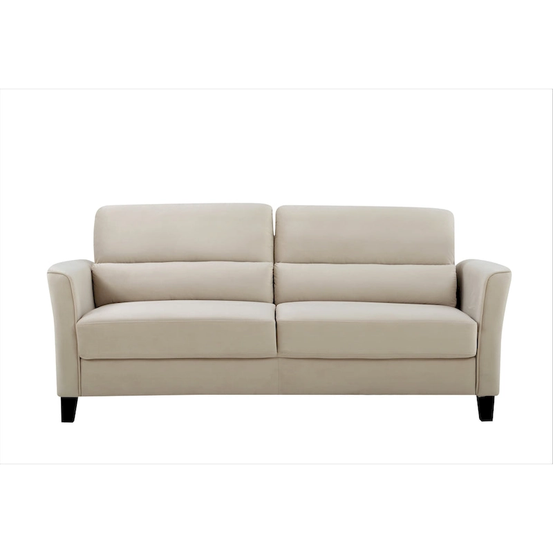 77.95 Mid Century Modern Upholstered Sloped Arms Living Room Sofa