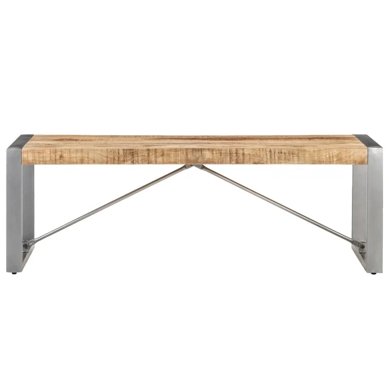 vidaXL Coffee Table 47.2x23.6x15.7 Rough Mango Wood