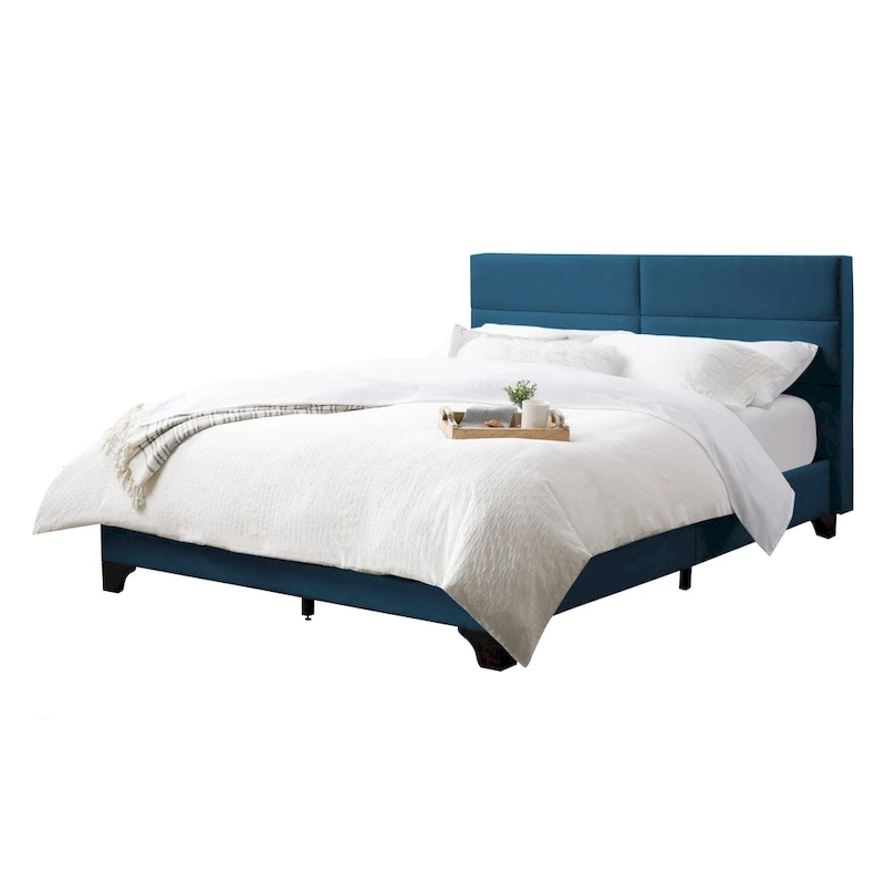 Bellevue Queen Rectangle Panel Upholstered Bed