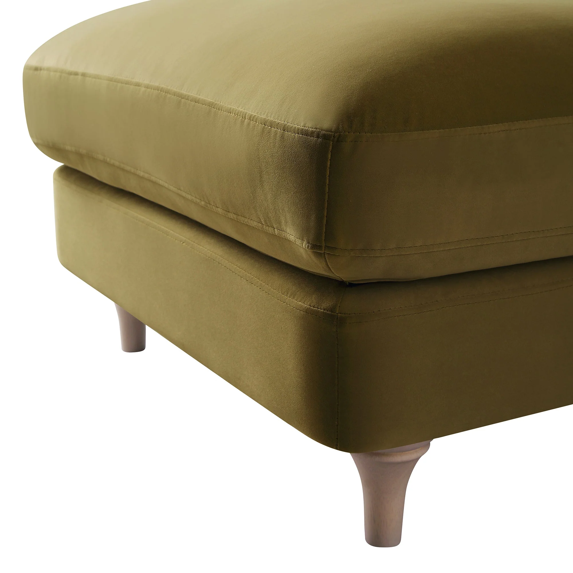 Fudge Velvet Sofa, Footstool