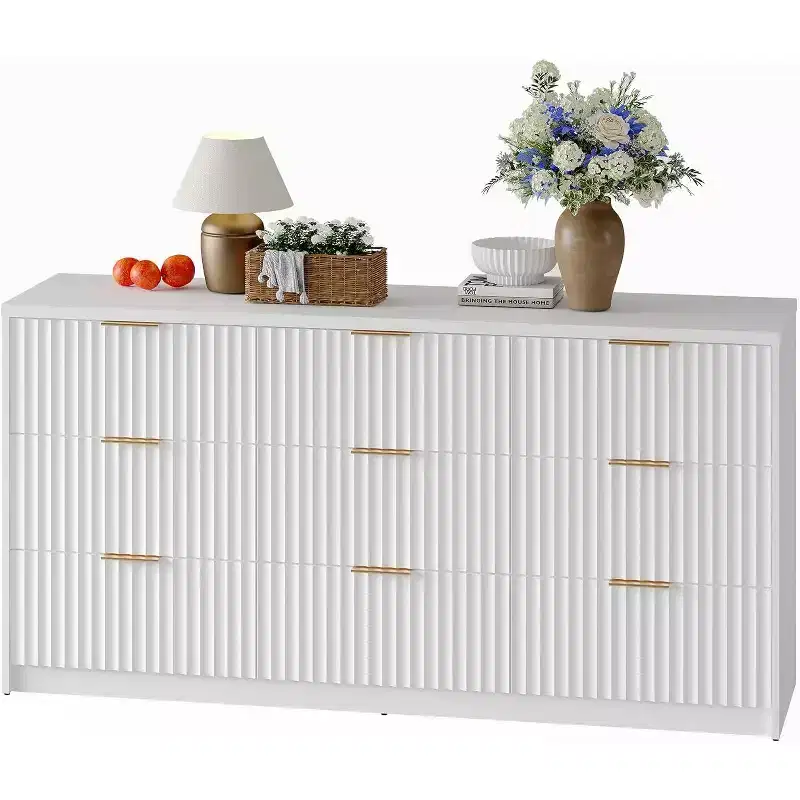Compact Bedroom Dresser, Chest of Drawers for Bedroom or Closet Storage, White