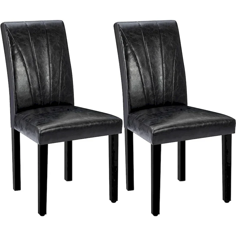VECELO Upholstered Dining Chairs Set of 2 Parson Classic Upholstered Dining Chair,Modern 37 Parson Chairs