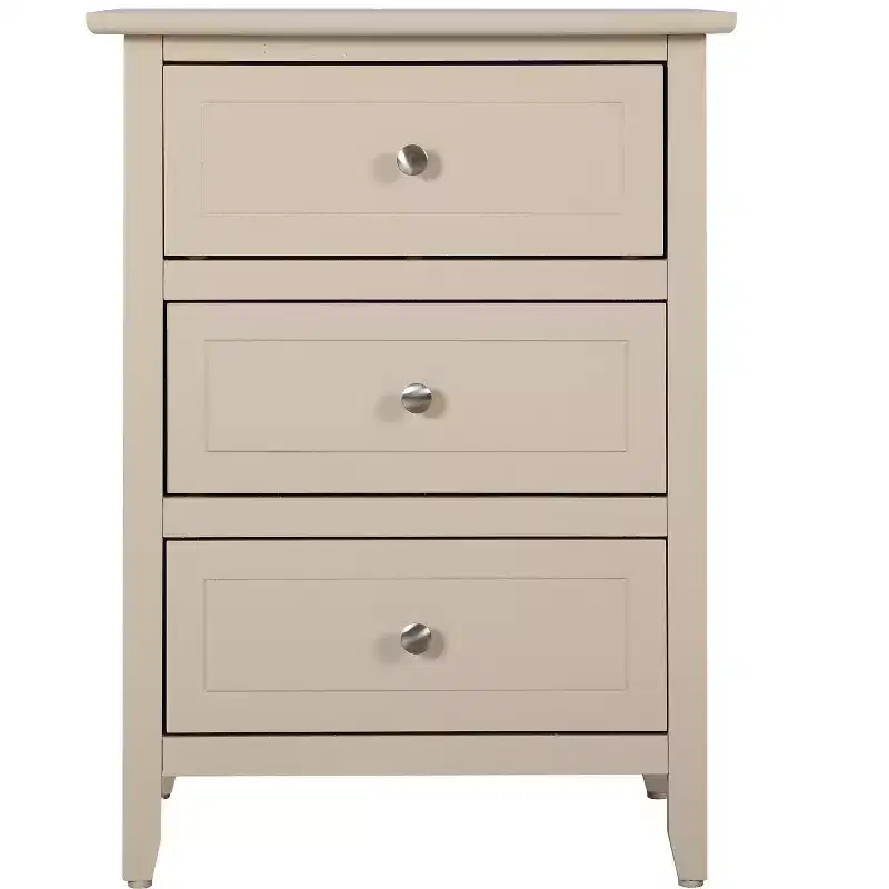 Passion Furniture Daniel 3-Drawer Nightstand (25 in. H x 19 in. W x 15 in. D)
