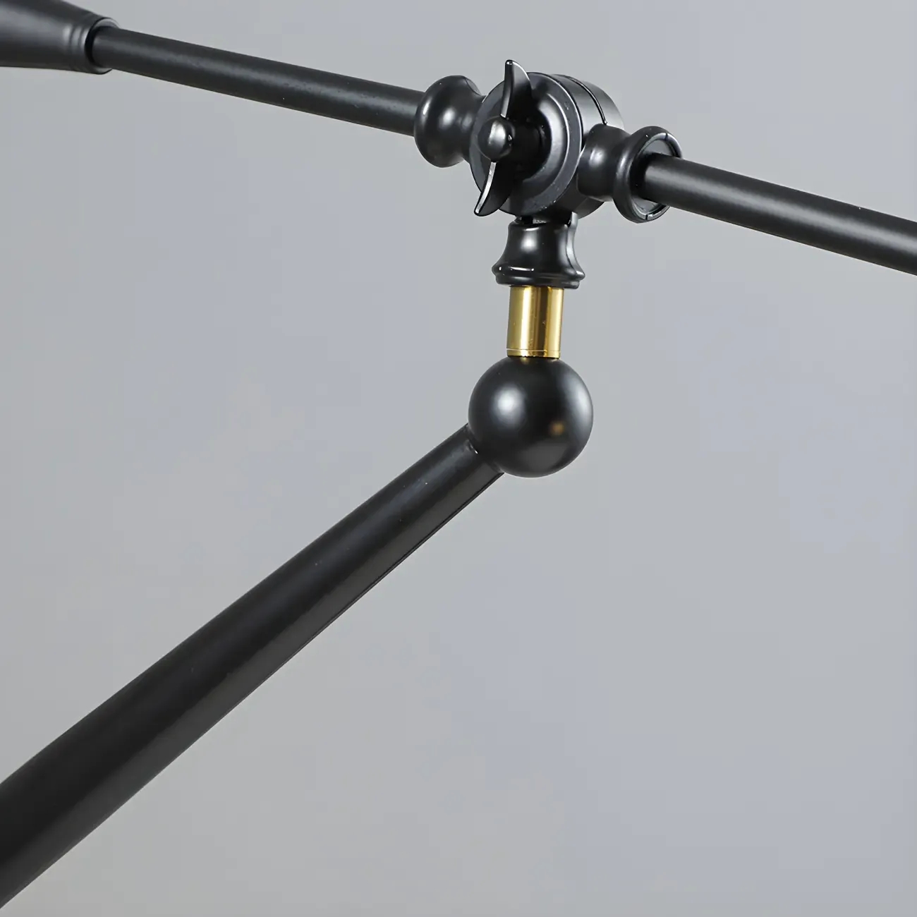 Geometric Metal Adjustable Swing Arm Wall Light