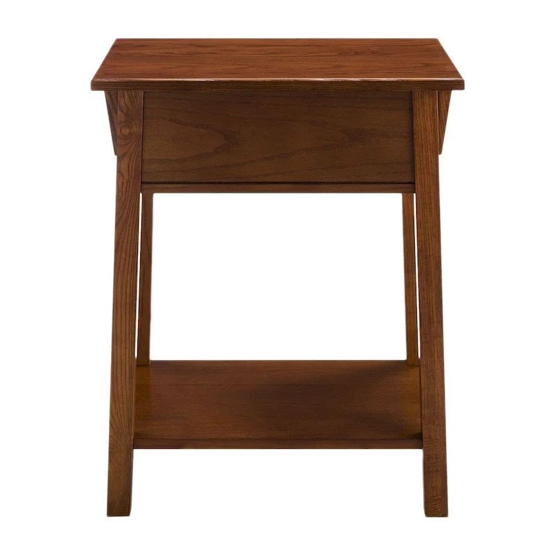 Solid Wood Mission End Table with Drawer