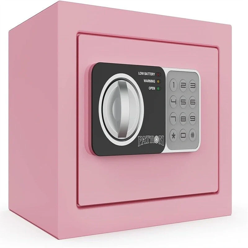 Black/Green/Blue/Pink Steel Electronic Keypad Safe Box with Emergency Keys & Mounting Bolts
