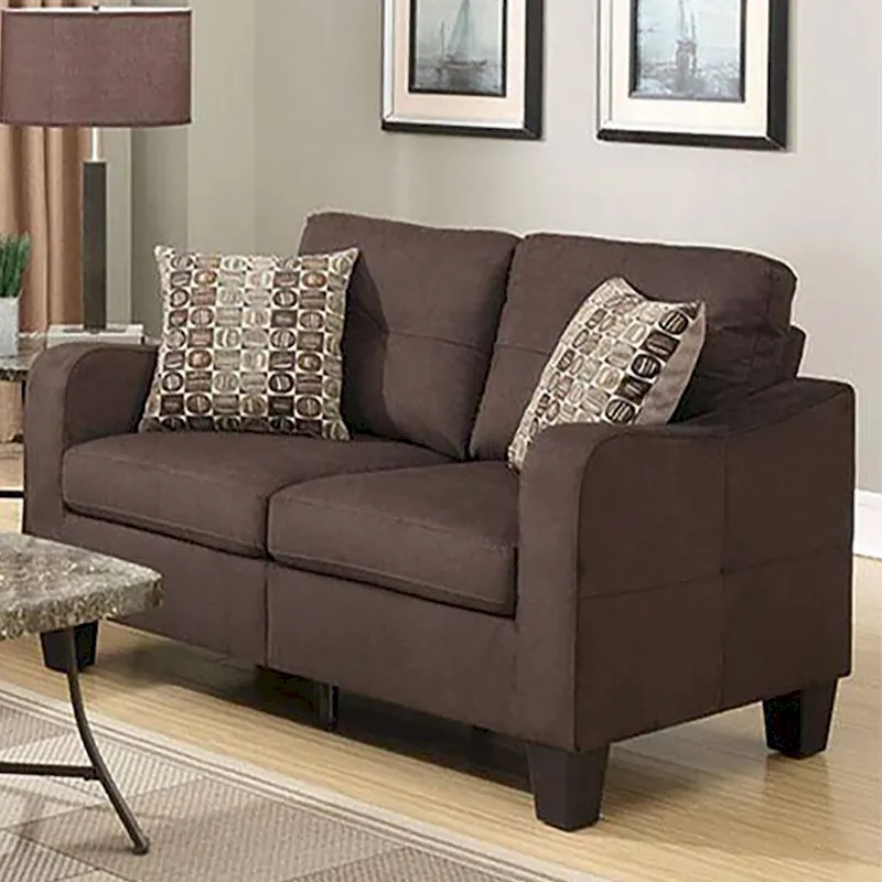 2 Piece Sofa Set with Accent Pillows