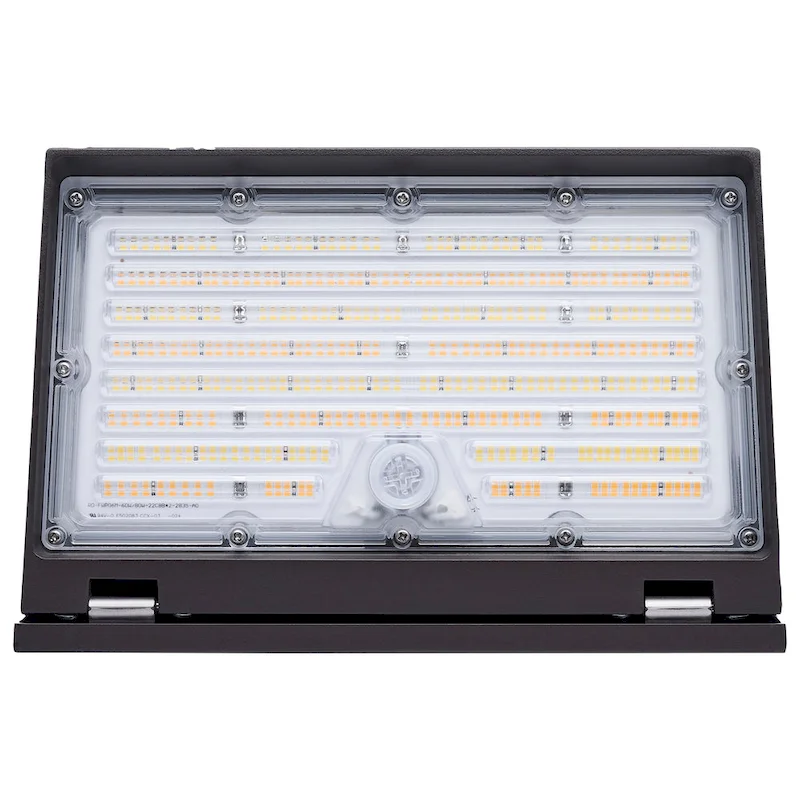 20/40/60 Watt LED Cutoff Wall Pack 3K/4K/5K CCT Field Selectable Bronze 120-347 Volt