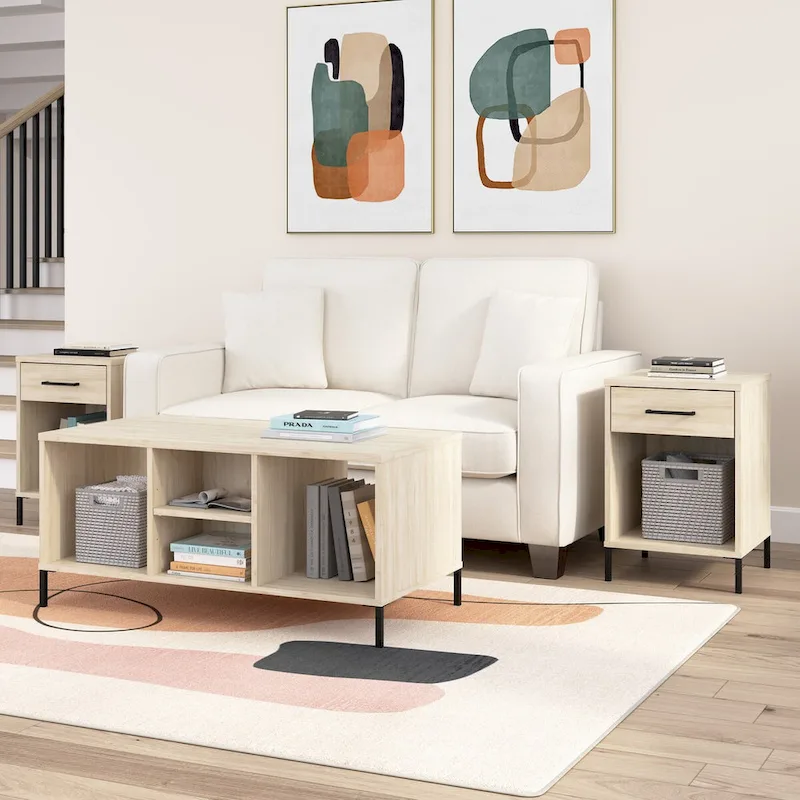 Bush Furniture Essence Living Room Coffee Table with Shelves