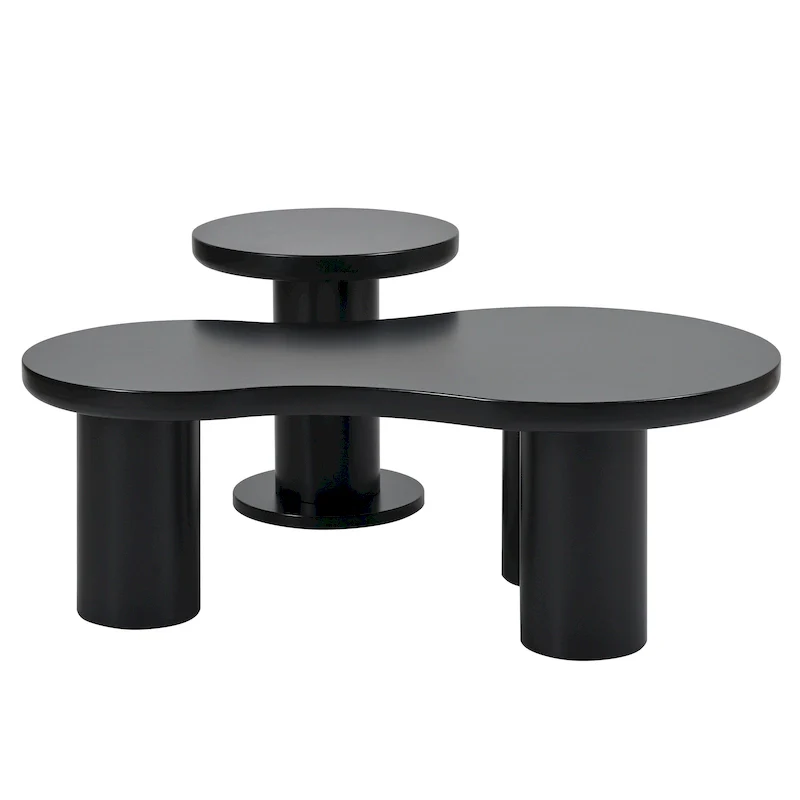 Cloud Coffee Table with Round Small Side Table