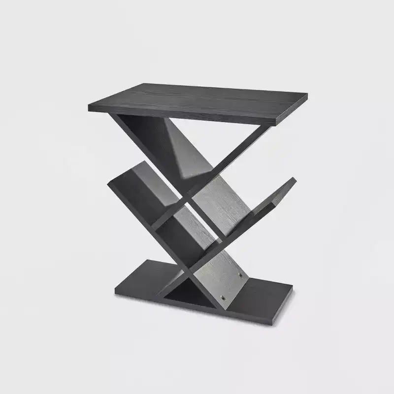 Zig Zag Accent Table Black Walnut - Adesso