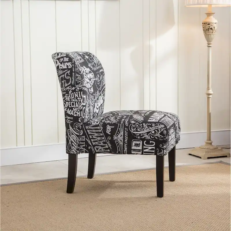 The Curated Nomad Pavilion Upholstered Armless Accent Slipper Chair