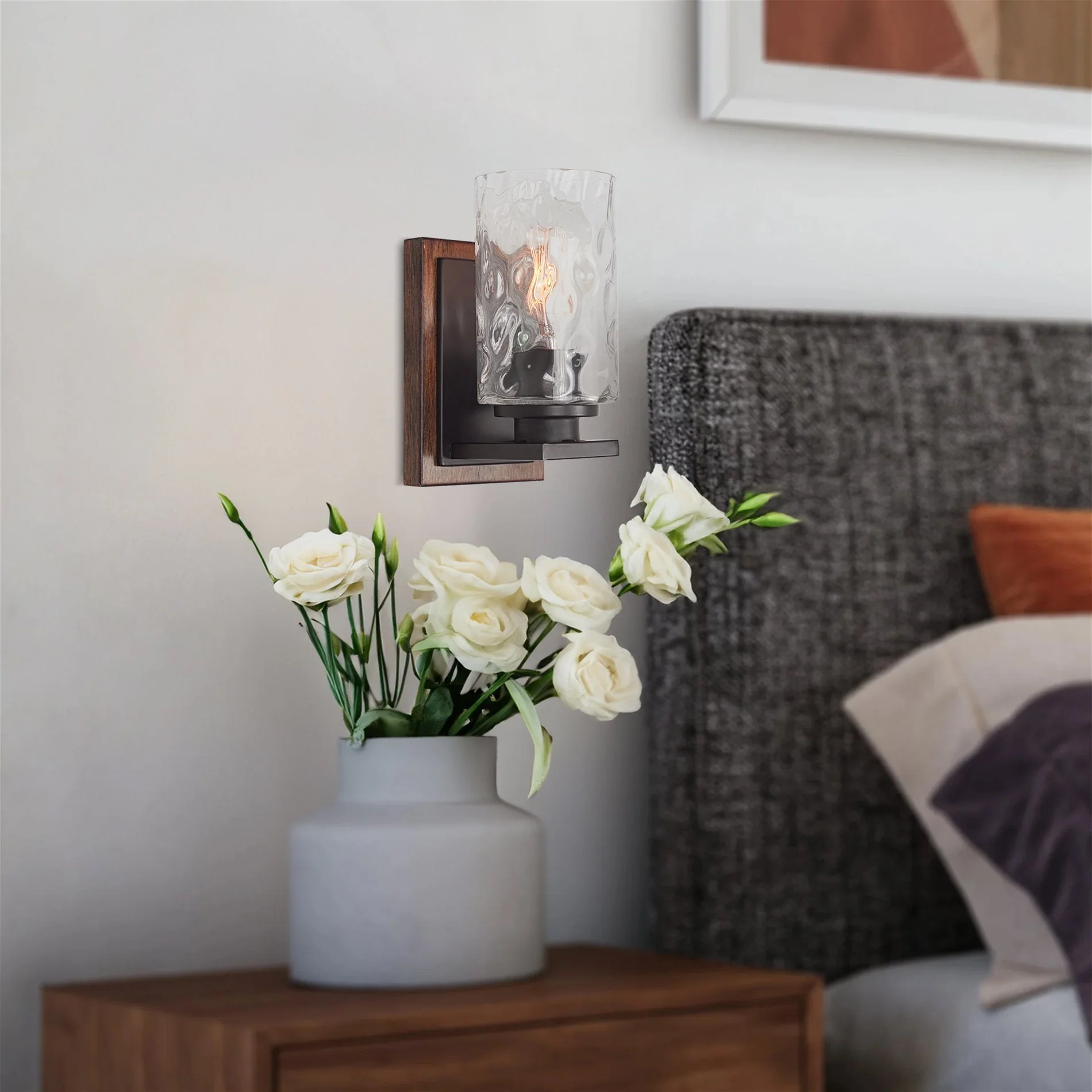 Armada II 7 Clear Hammered Glass Shades / Replacement Glass, 3-Pack