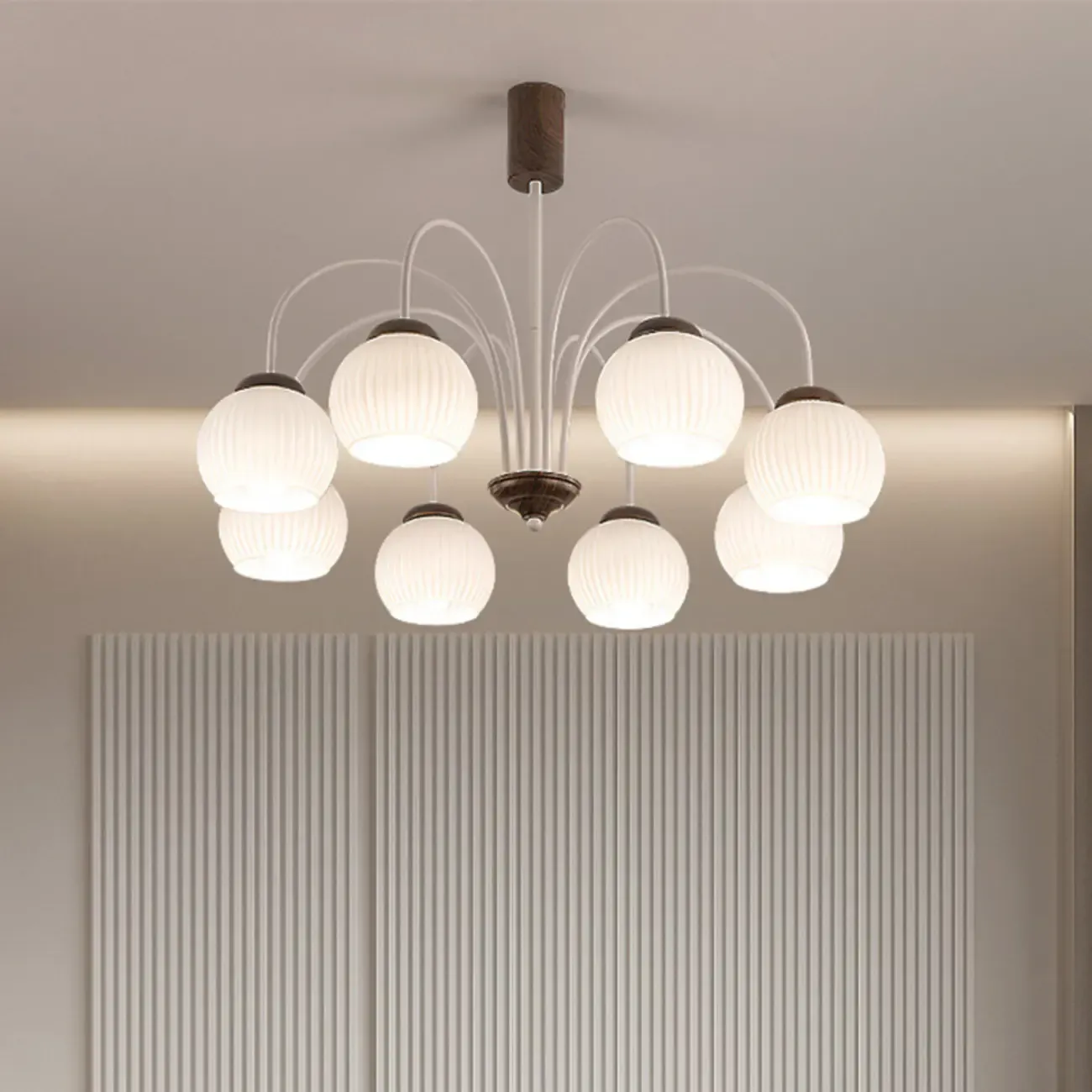 Modern Elegant Globe Pendant Chandelier with Flexible Length