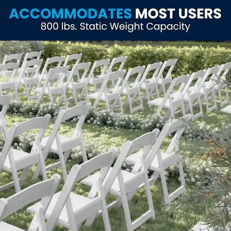 Set of 2 Folding Chairs with Padded Seats - 18D x 17.25W x 30.75H