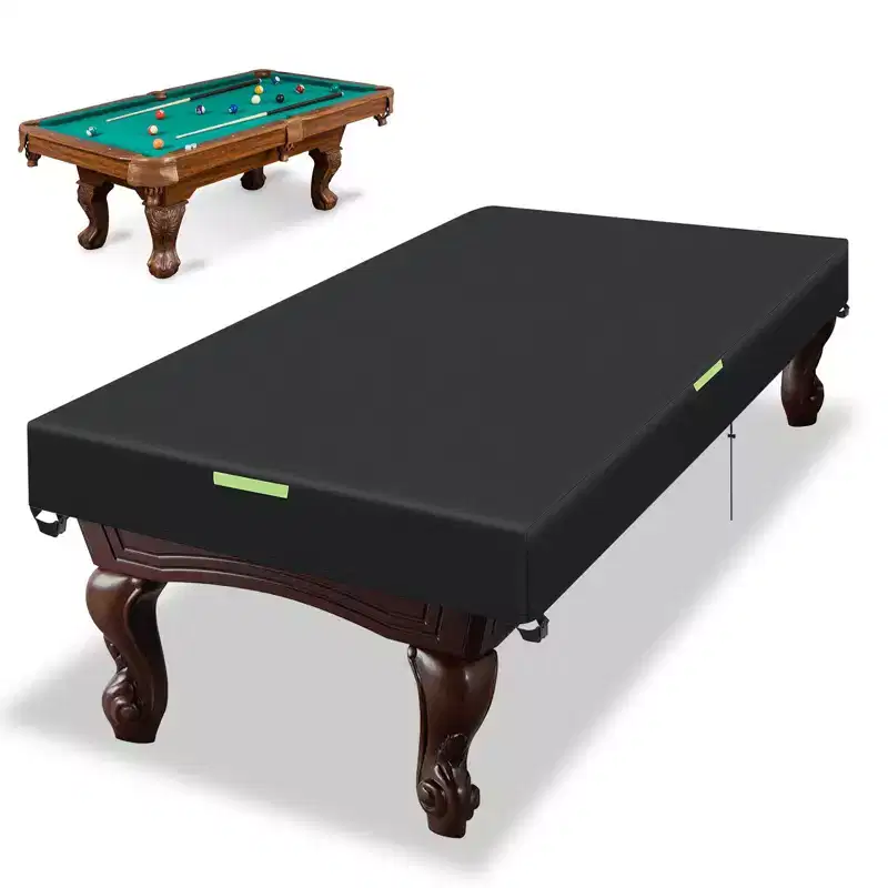 GARPROVM 8Ft Heavy Duty Leatherette Billiard Pool Table Cover Furniture Cover Waterproof