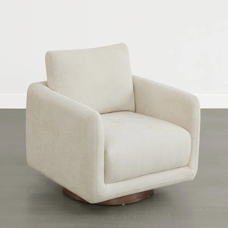 Rebecca Swivel Accent Chair Armchair with Back Cushion
