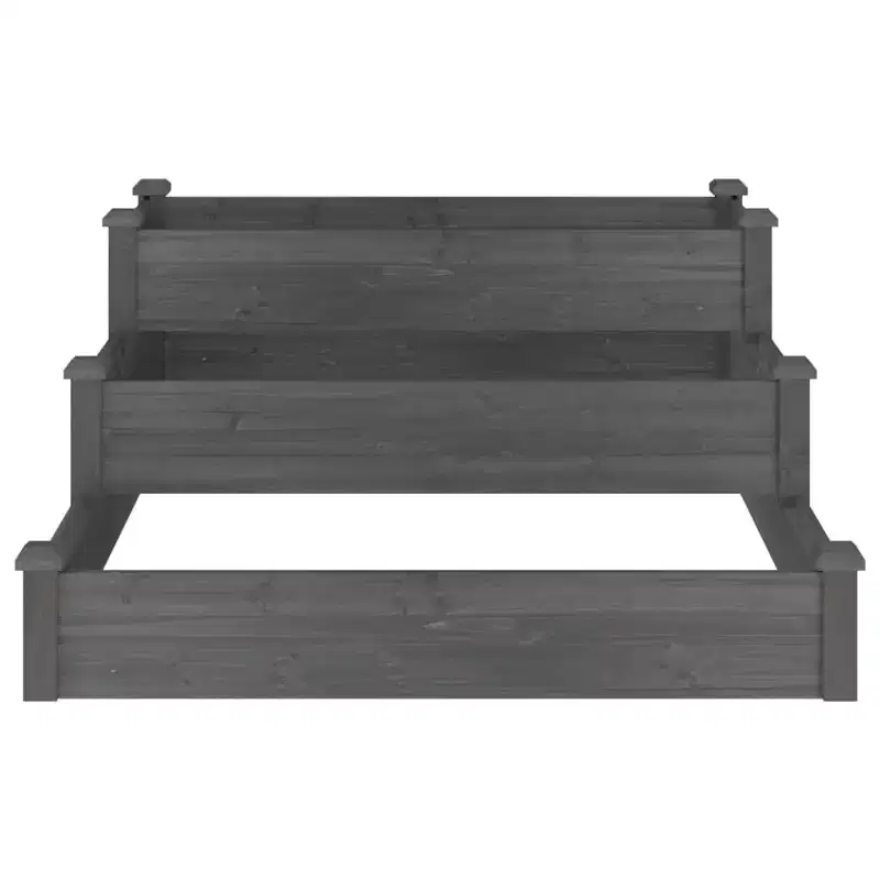vidaXL Garden Raised Bed Strawberry Planter Vegetable Herb Bed Solid Wood Fir