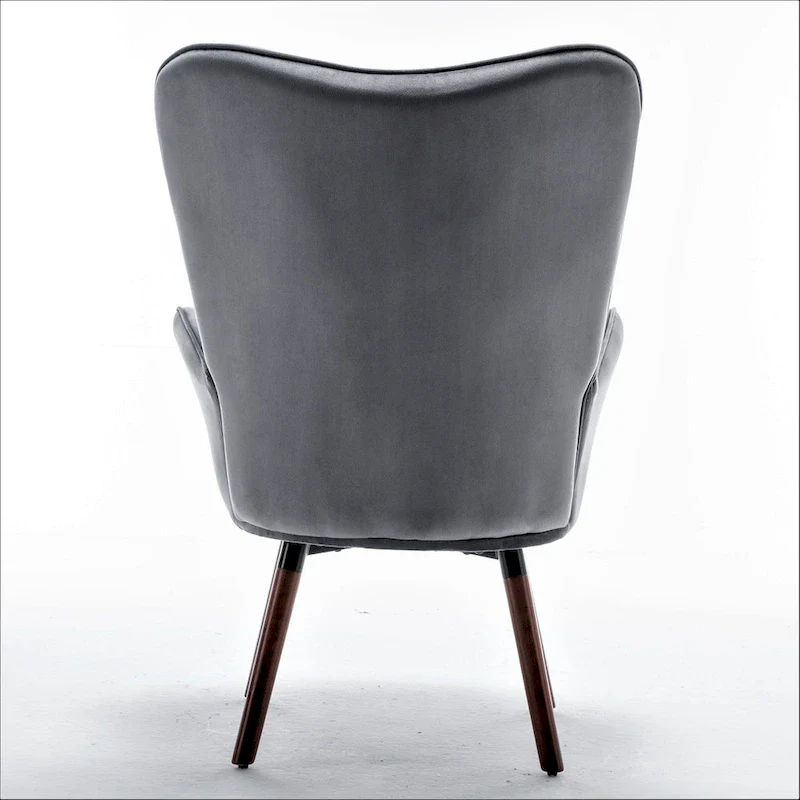 Kreedence 26.38 W Microfiber Flared Arm Accent Chair