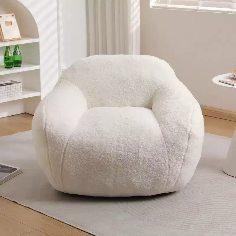 MAYEERTY Giant Bean Bag Sofa for Adults Spacious with Armrests Memory Foam Filler Living Room Bedroom