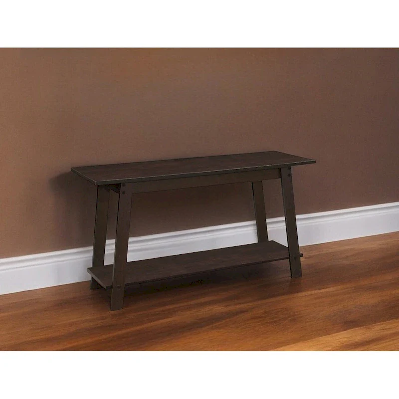 Brown Open Shelving TV Stand with Multi-Purpose Storage – Single