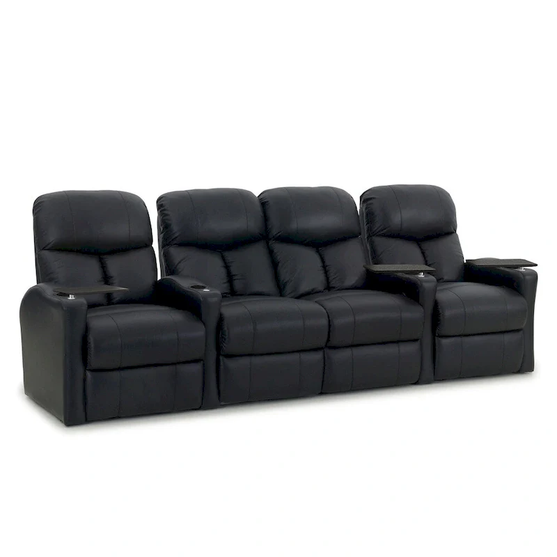 Octane Bolt XS400 Power Leather Home Theater Seating Set (Row of 4)
