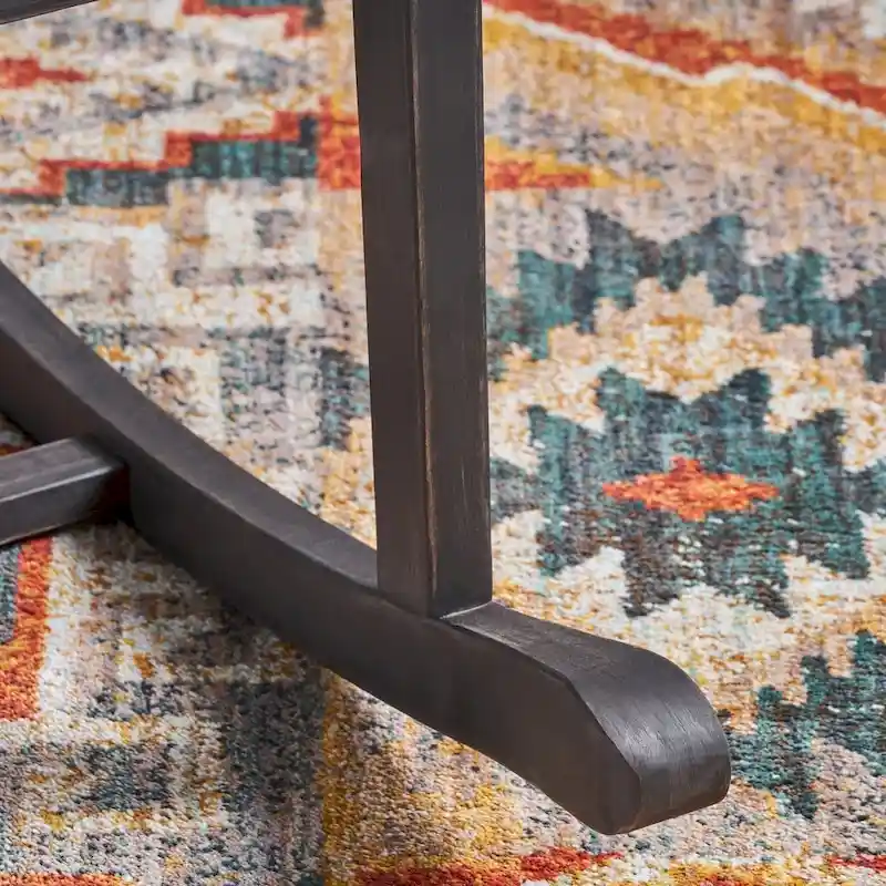 Amina Acacia Wood Patio Glider by Christopher Knight Home