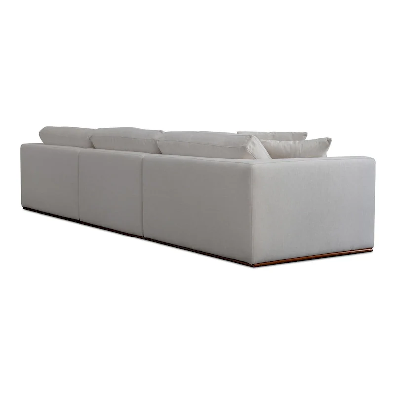 Rio Modular Sofa With Rubber Wood Base - 136.2 W x41 D x23.6 H