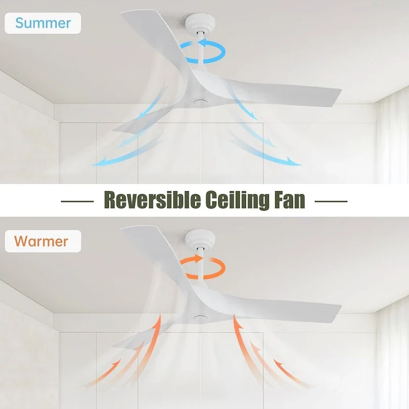 52  Wood Ceiling Fan with Remote Control
