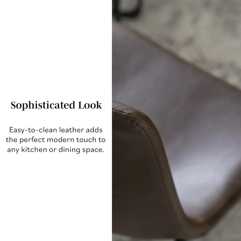 Middlebrook Prusiner Faux Leather Dining Chair (Set of 2)