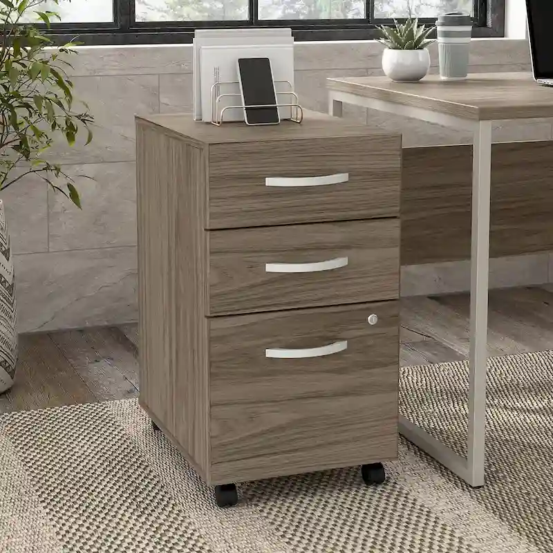 Hybrid 3 Drawer Mobile File Cabinet
