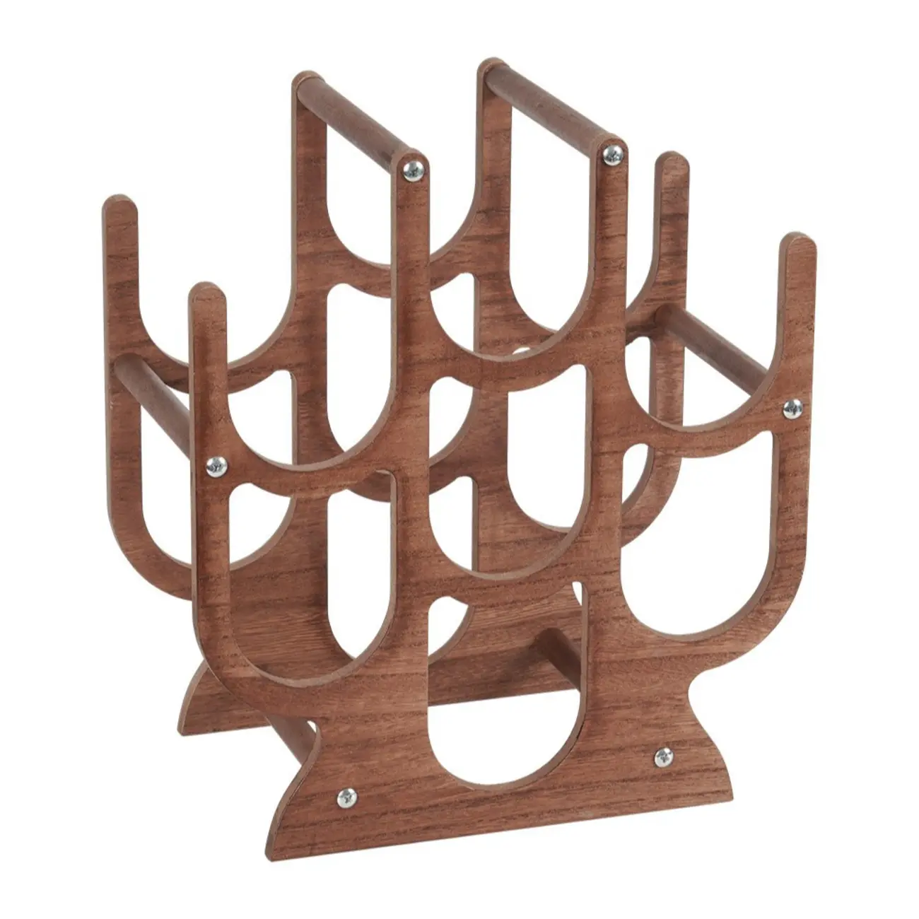 Wooden Stackable Nestable Countertop Wine Holder Bottle