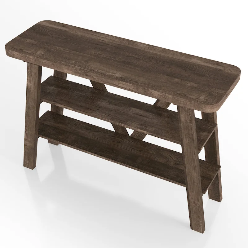 47-inch 2-Open Shelf Console Table