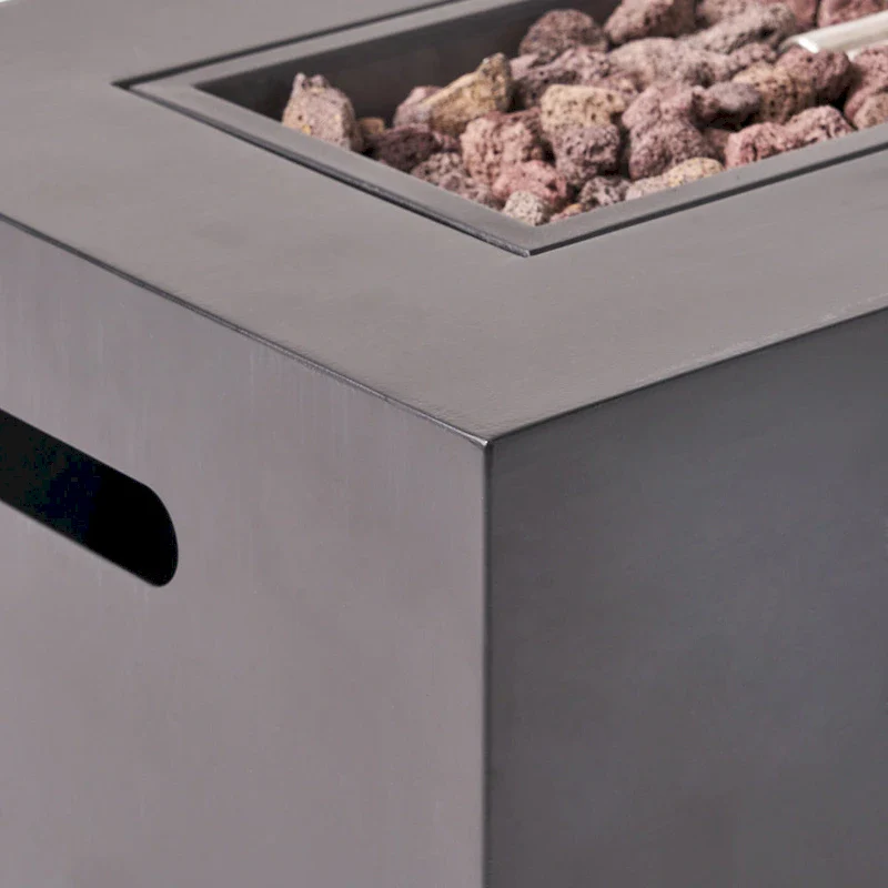 Hegseth Wicker/Iron 7-piece Chat Set with Fire Pit by Christopher Knight Home