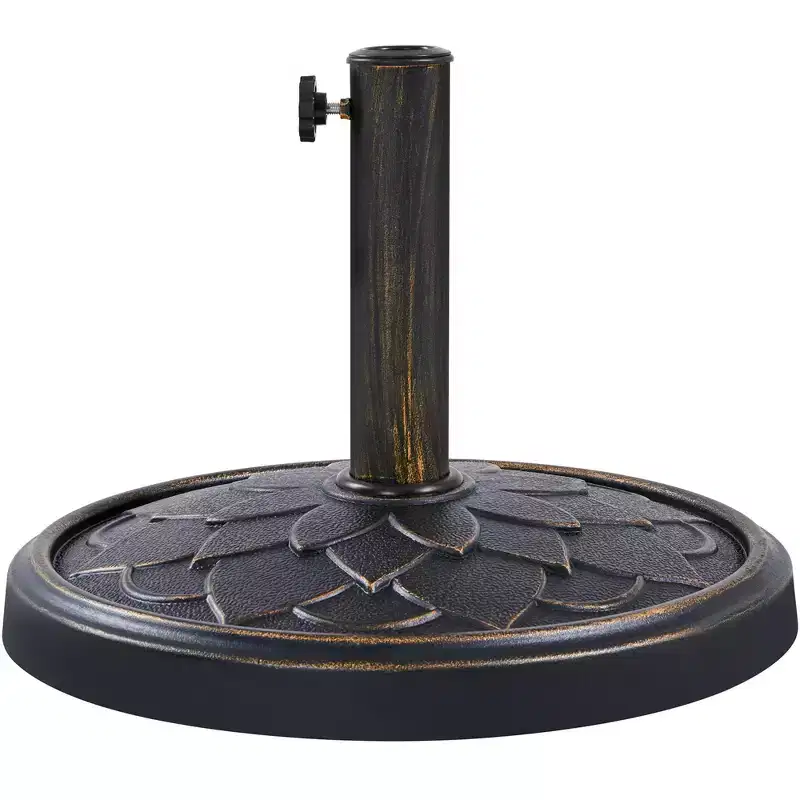 Yaheetech Heavy Duty Umbrella Base Stand with Flower Petal Pattern