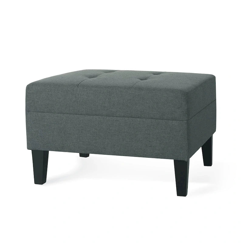 Tufted Fabric Ottoman