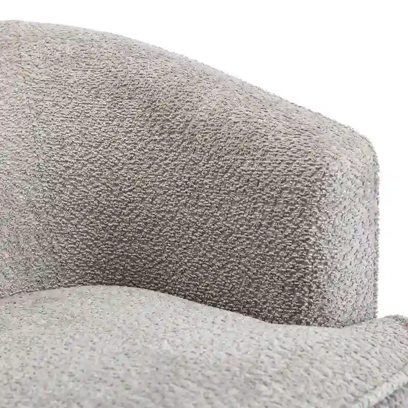 Upholstered Swivel Barrel Armchair - Single Seat