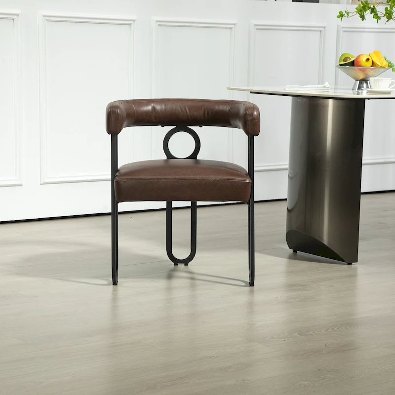 Modern PU Upholstered Accent Chair for LIving Room or Dining