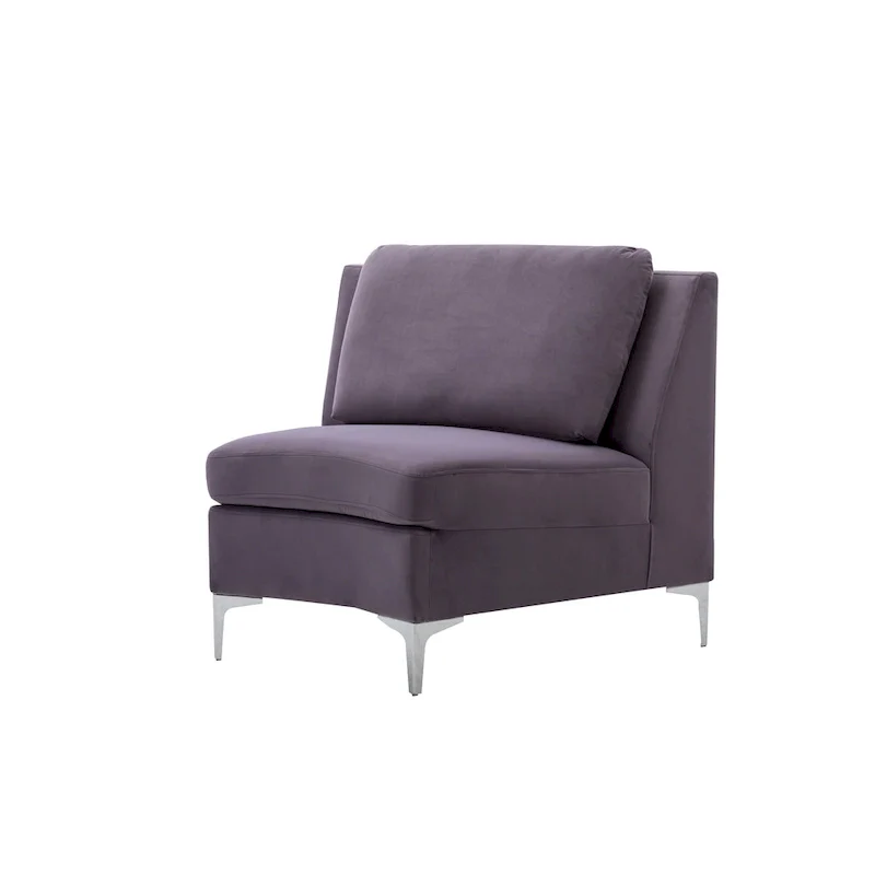 136 Velvet Semicircle couch Modular Curve Sectional Sofa