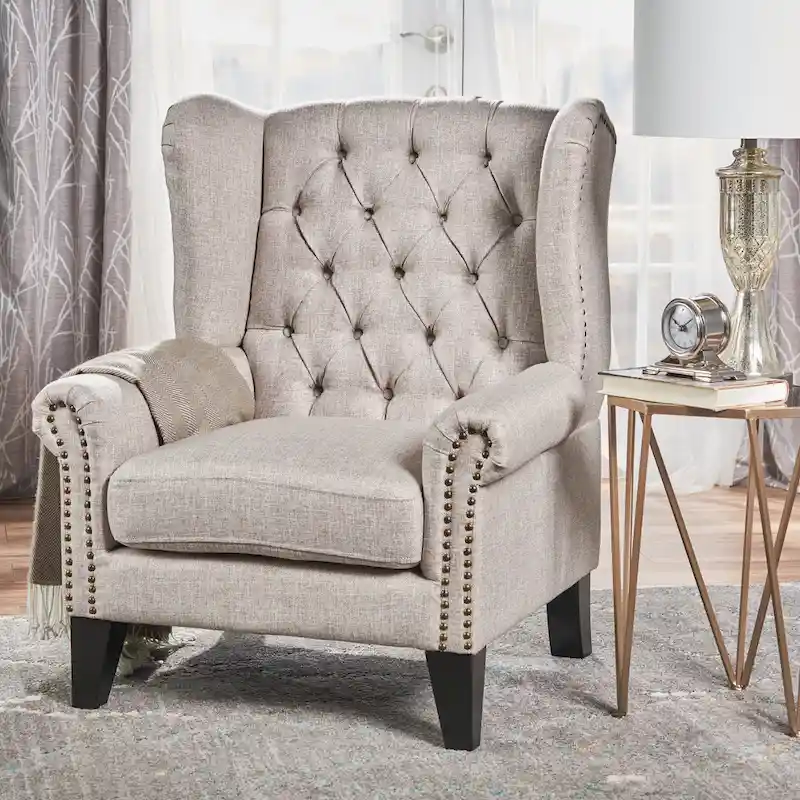 Modern Accent Wingback Chair for Living Room, Bedroom, Home Office