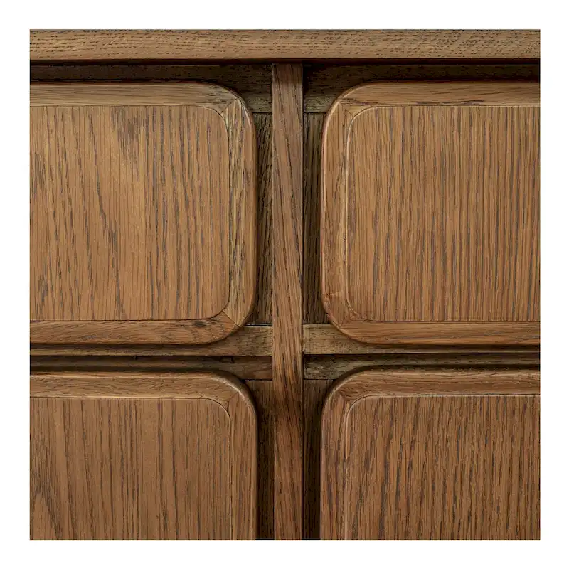 NADAAL STUDIOS Bastian, Sideboard With drawers, Warm Brown - 78.5W x19.76D x32H