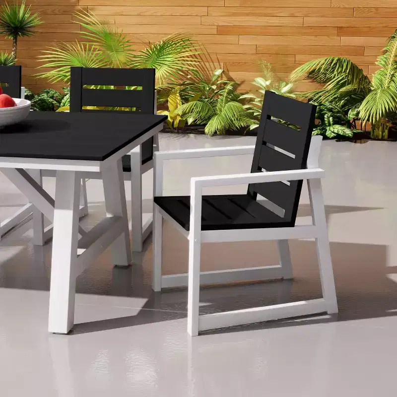 WestinTrends Cape May HDPE Outdoor Patio Dining Arm Chair