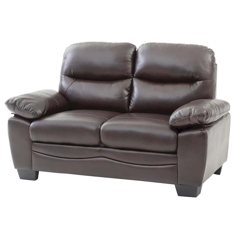 Marta Faux Leather Loveseat