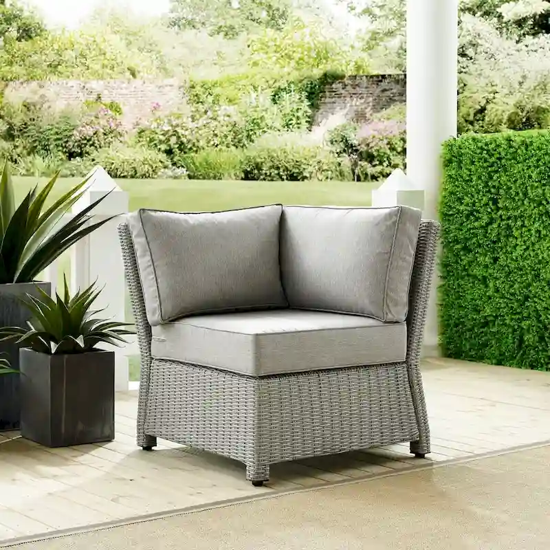 Bradenton Outdoor Wicker Sectional Corner Chair