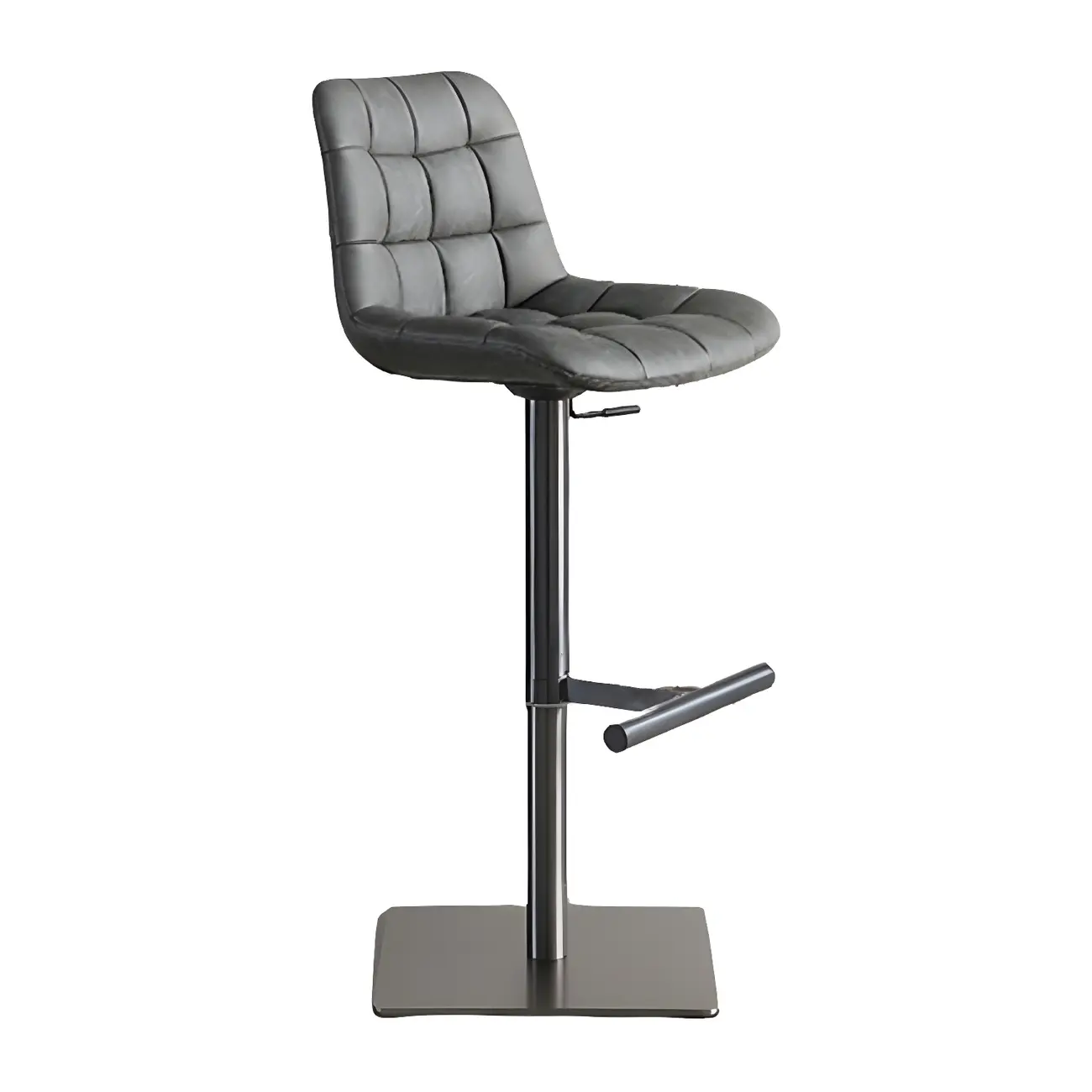 Modern Low Back Cushioned Swivel Adjustable Bar Stool