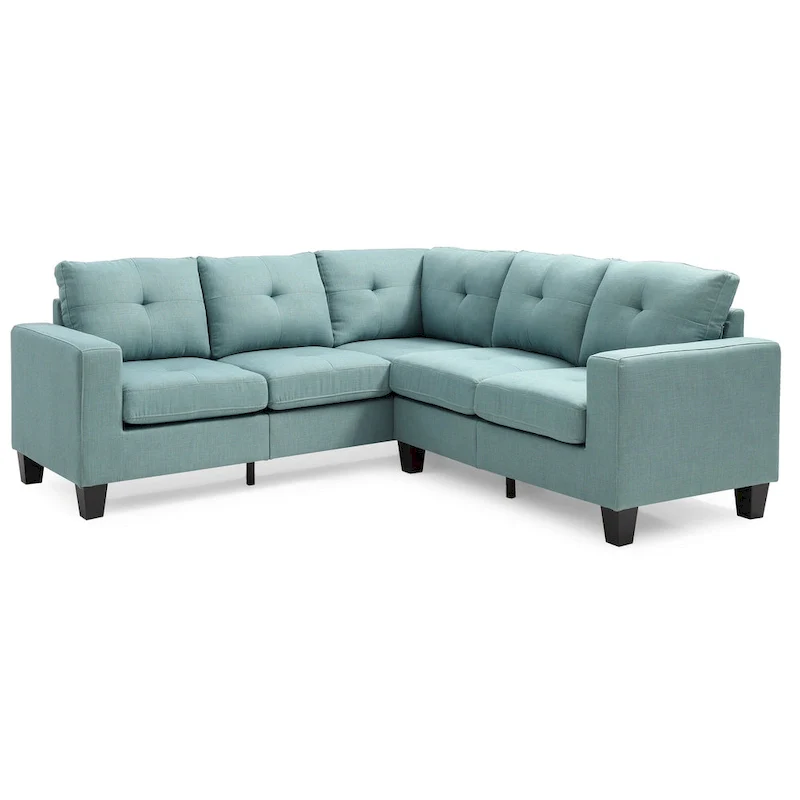 Newbury Twill Fabric Sectional Sofa