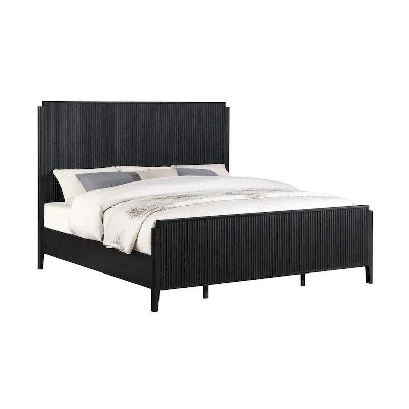 Mason Black Panel Bed
