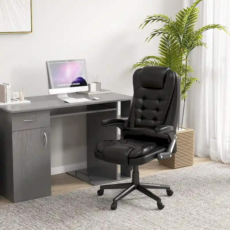 High Back Vibration Massage Office Chair with 6 Massage Points