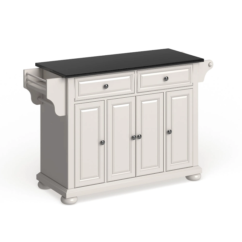 Crosley Alexandria Granite Top Full Size Kitchen Island/Cart - 18 d x 51.5 w x 34 h
