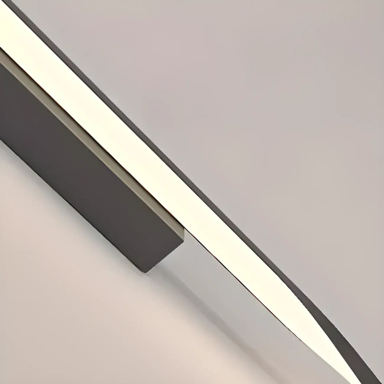 Modern Black Linear Up & Down Wall Sconce with Natural Light